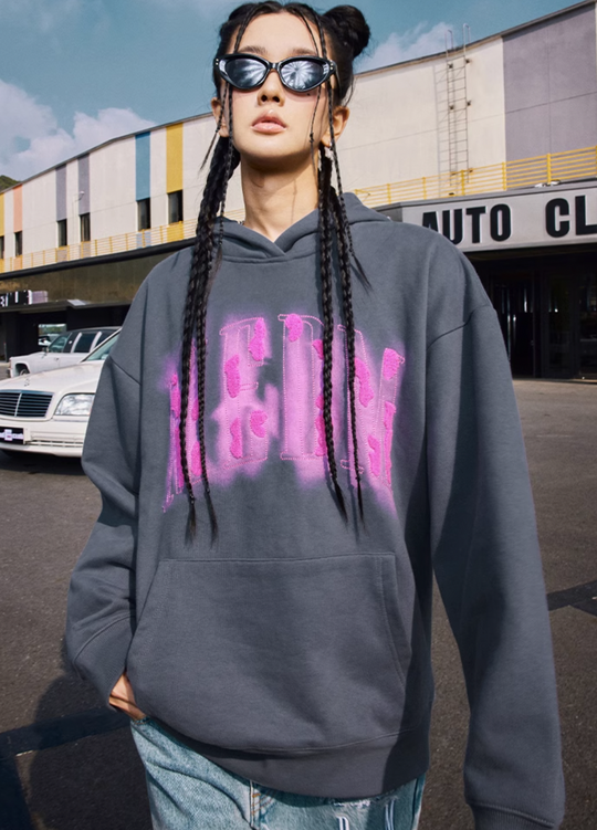 MEDM Towel Embroidery Printing Hoodie