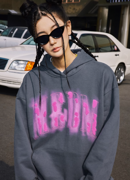 MEDM Towel Embroidery Printing Hoodie