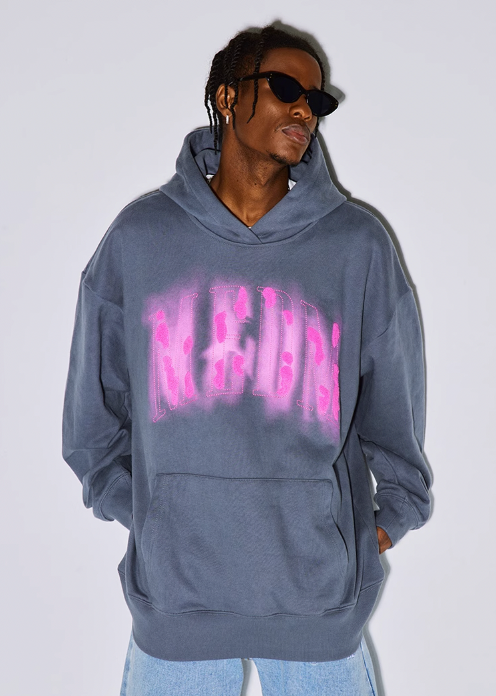 MEDM Towel Embroidery Printing Hoodie
