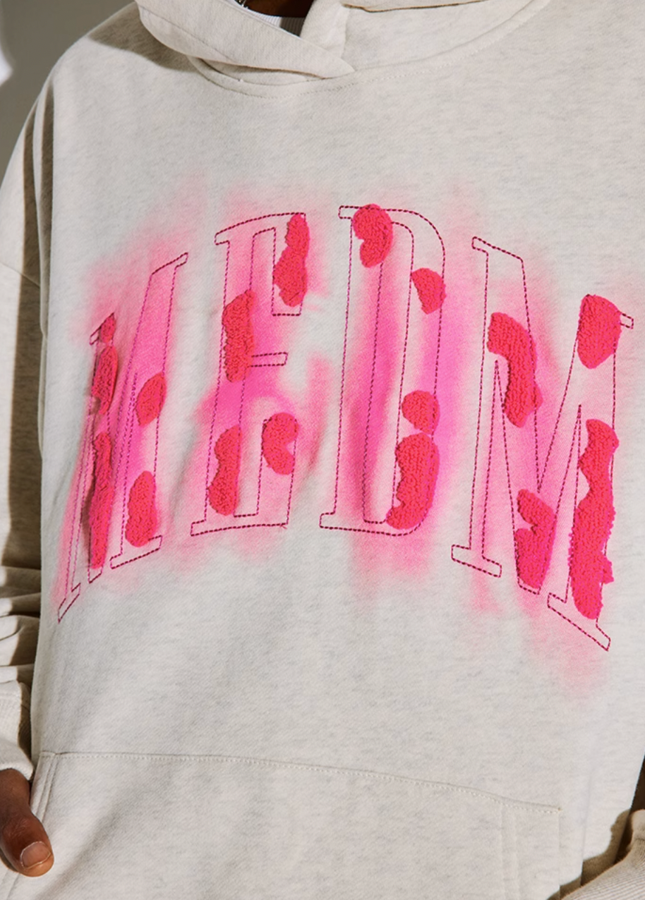 MEDM Towel Embroidery Printing Hoodie
