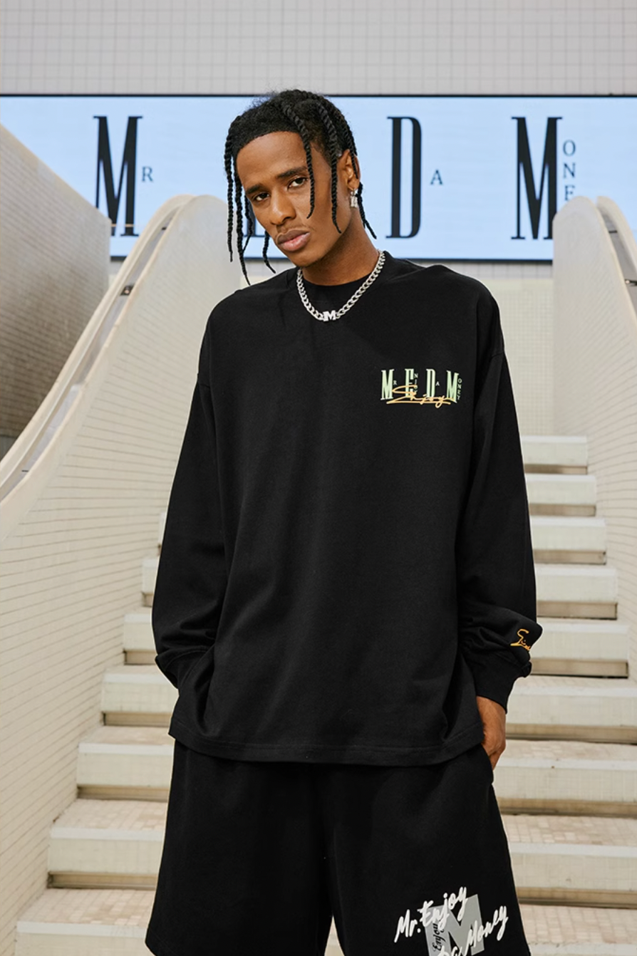 MEDM Basic Printing Long Sleeved Tee