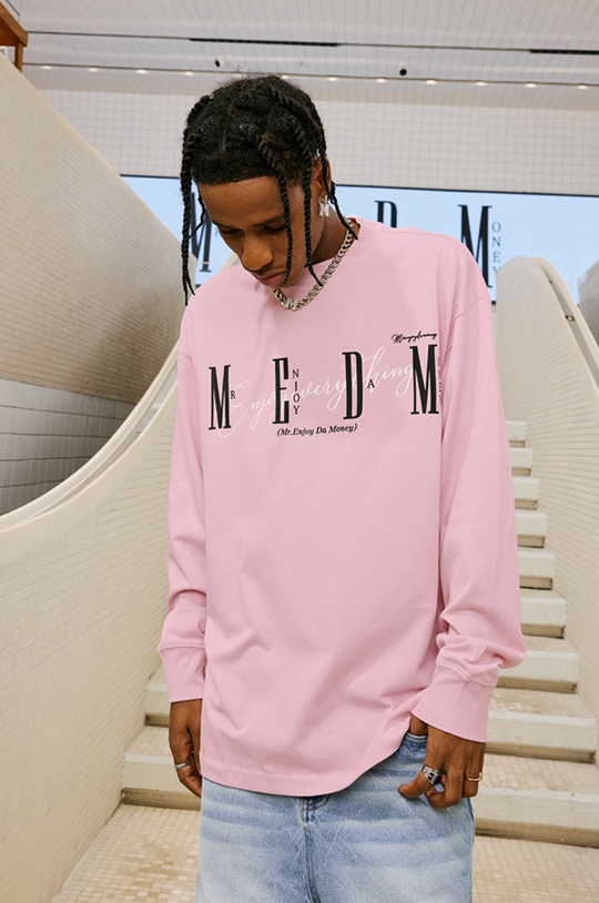 MEDM Basic Logo Printing Long Sleeved Tee