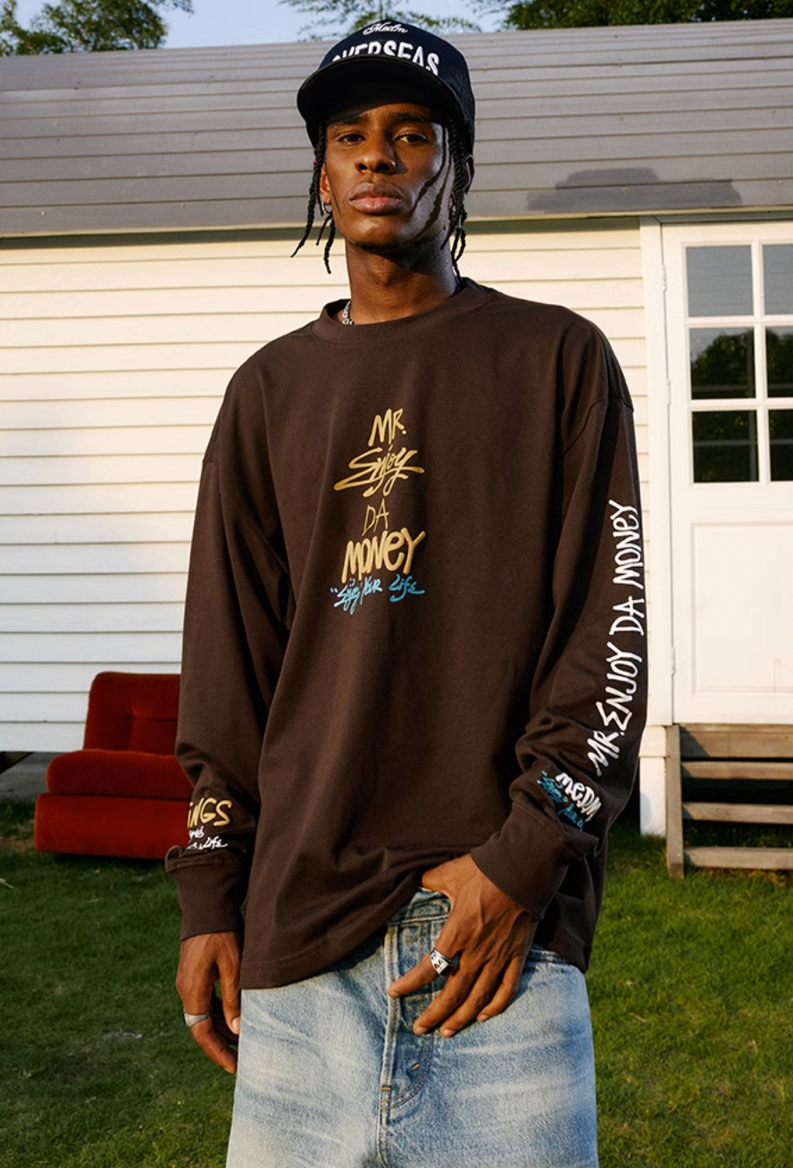 MEDM Graffiti Letters Foam Long Sleeved Tee