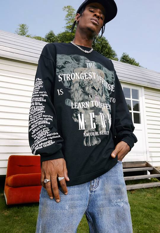 MEDM Saber Tooth Tiger Long Sleeved Tee