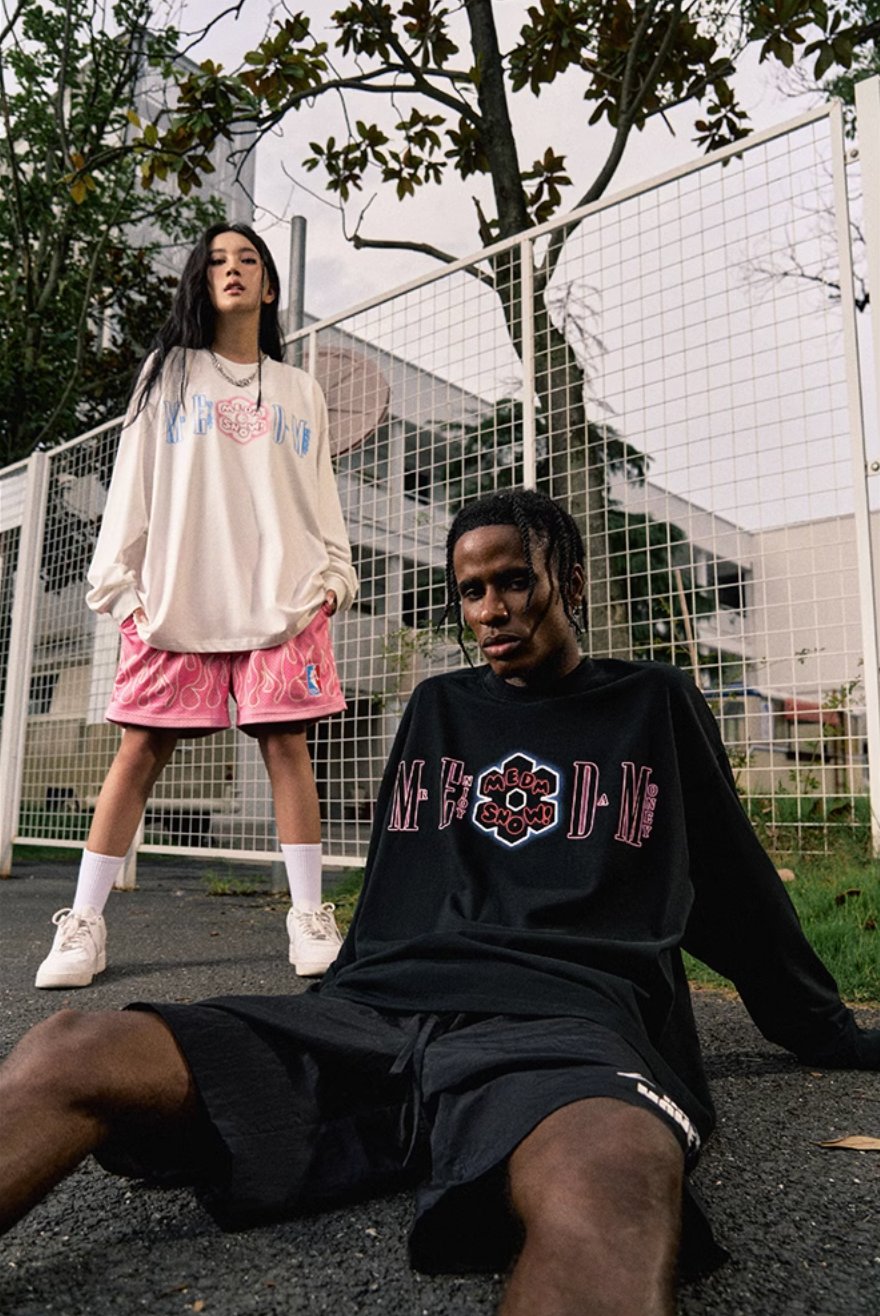 MEDM Snow Logo Long Sleeved Tee