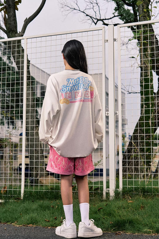 MEDM Snow Logo Long Sleeved Tee