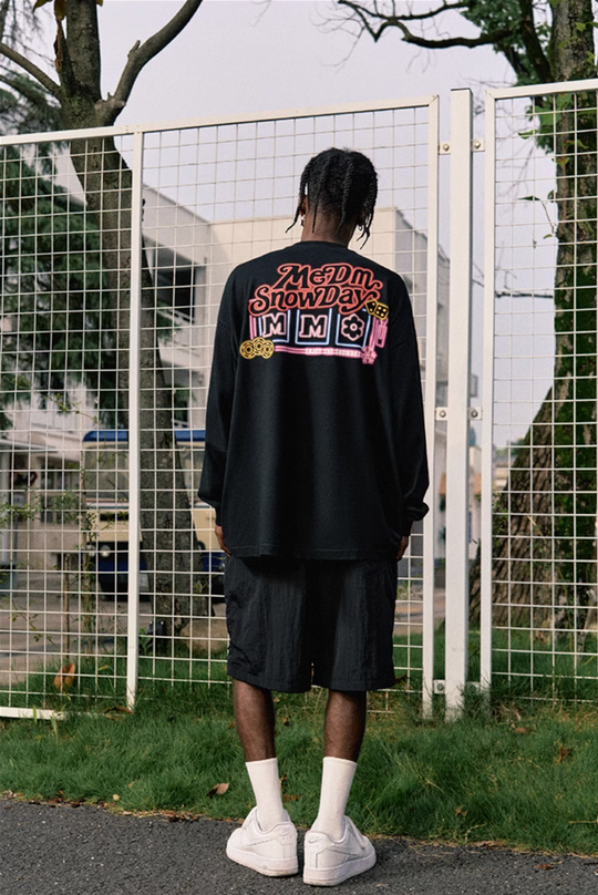 MEDM Snow Logo Long Sleeved Tee