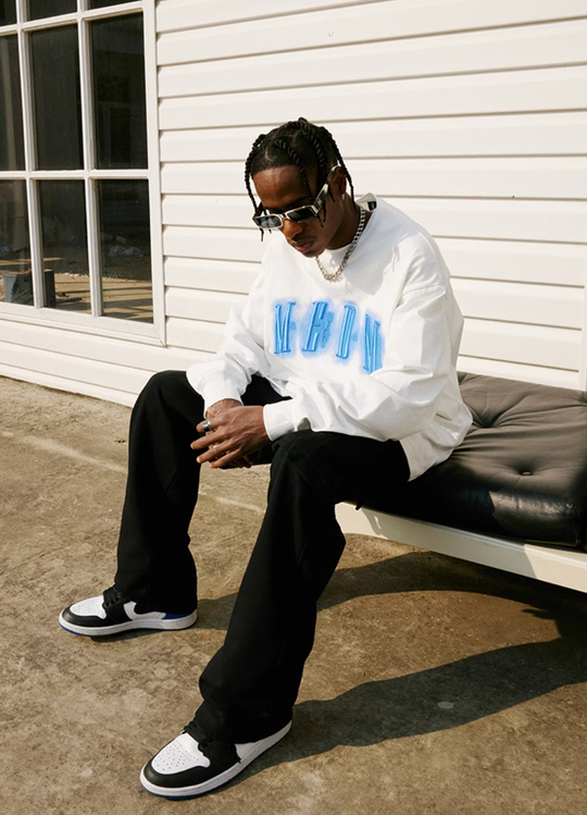 MEDM Neon Embroidery Long Sleeved Tee