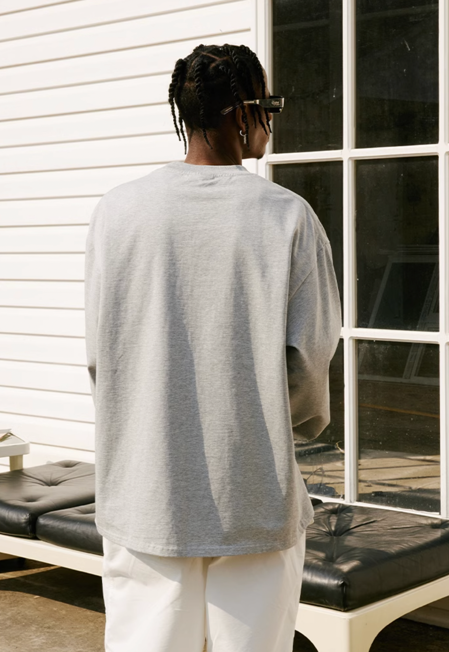 MEDM Neon Embroidery Long Sleeved Tee