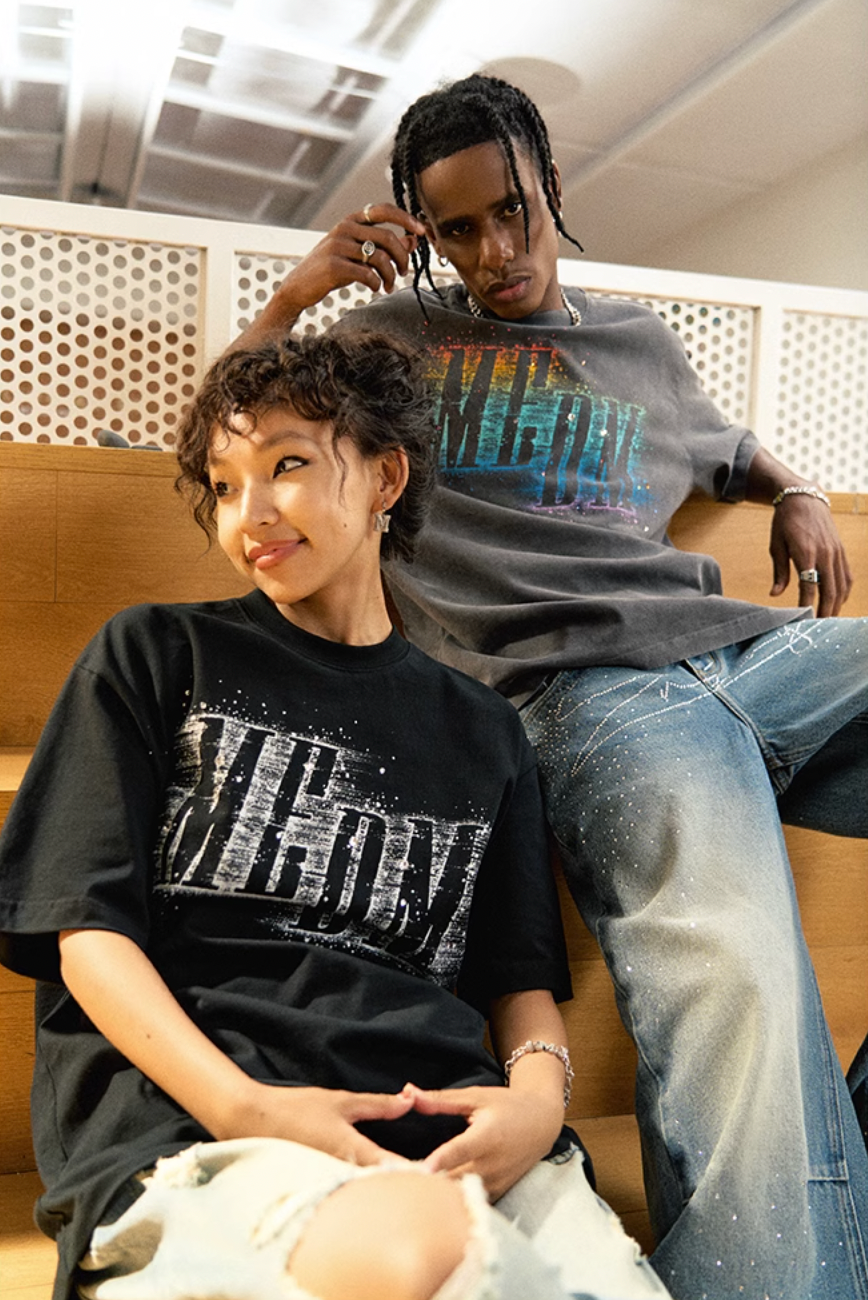 MEDM Diamond Letters Tee