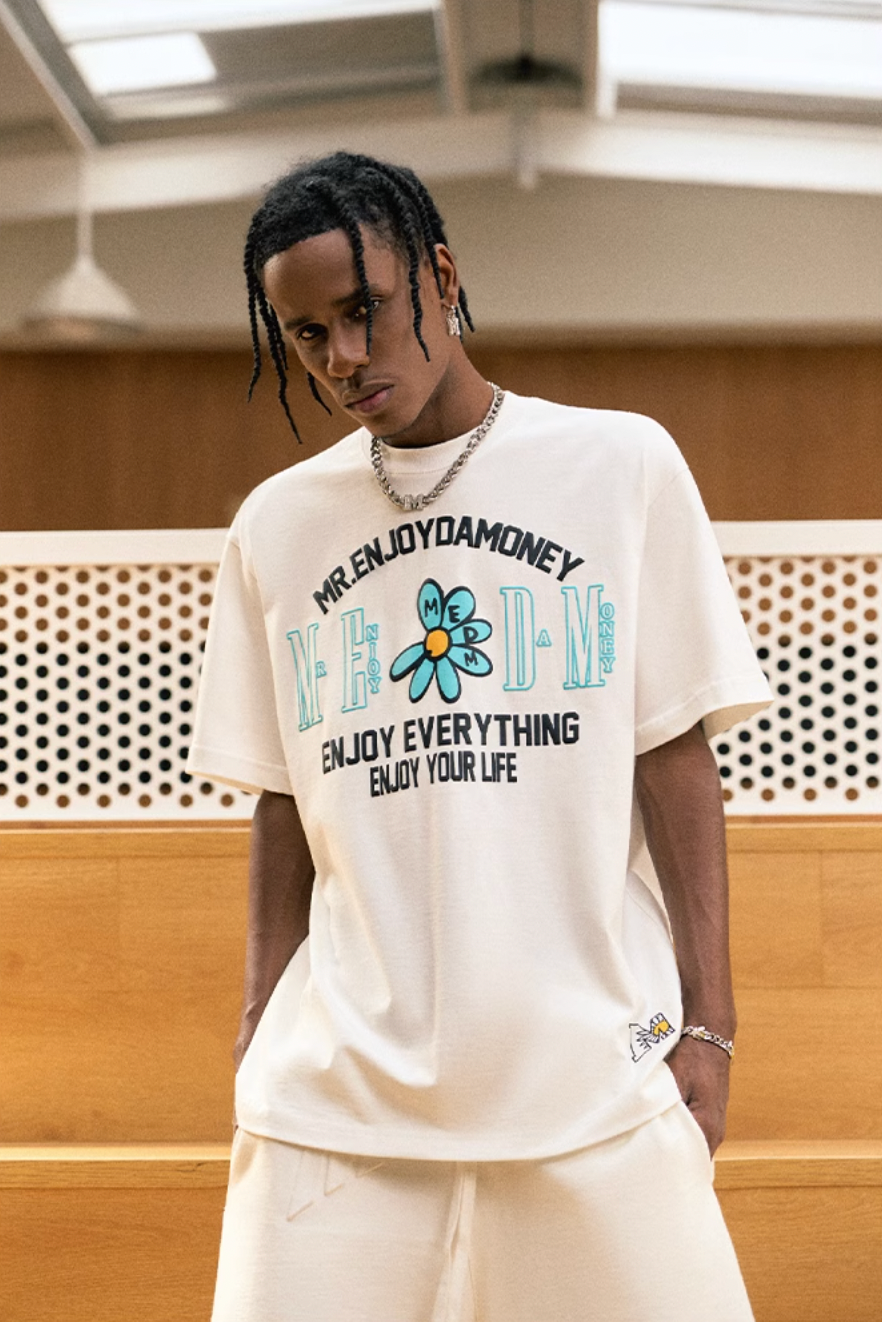 MEDM Flower Logo Print Tee