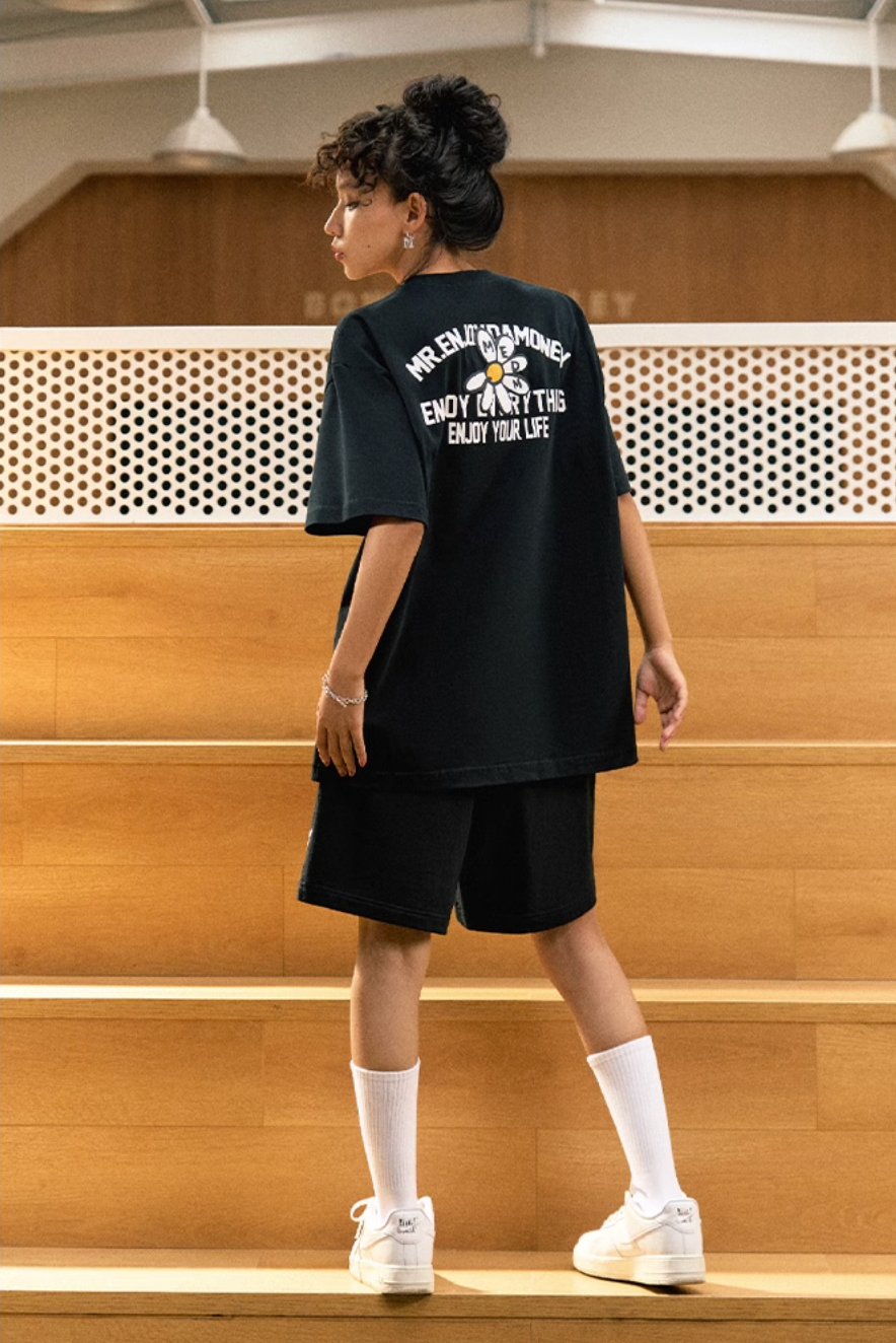 MEDM Flower Logo Print Tee