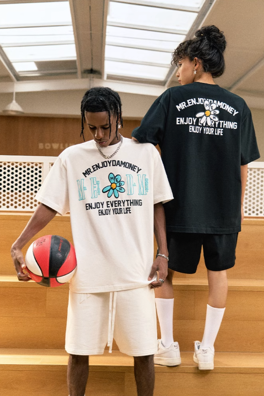 MEDM Flower Logo Print Tee