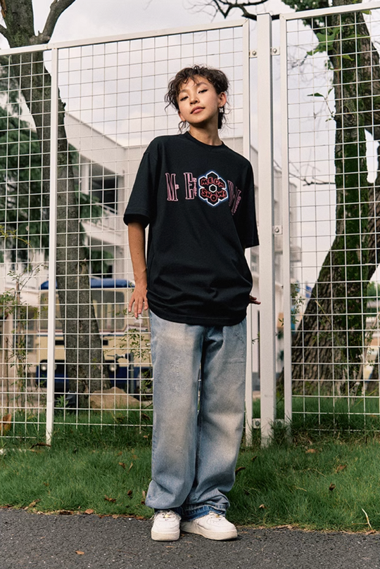 MEDM Snow Logo Print Tee