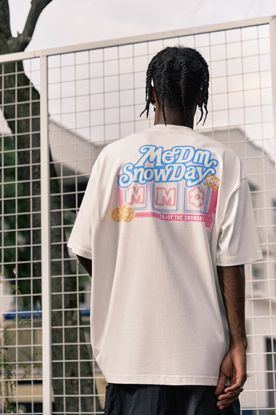 MEDM Snow Logo Print Tee
