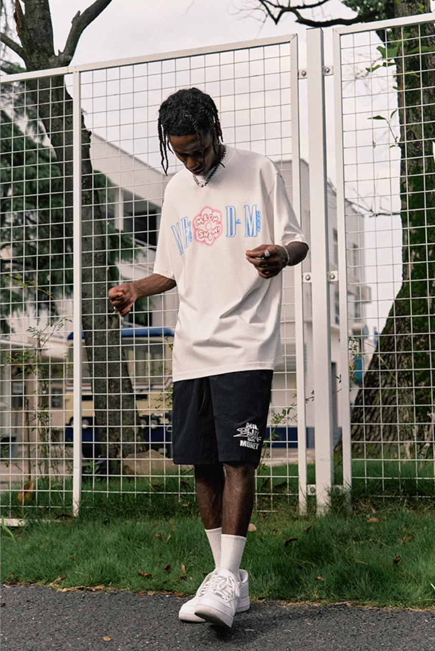 MEDM Snow Logo Print Tee
