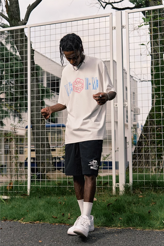 MEDM Snow Logo Print Tee
