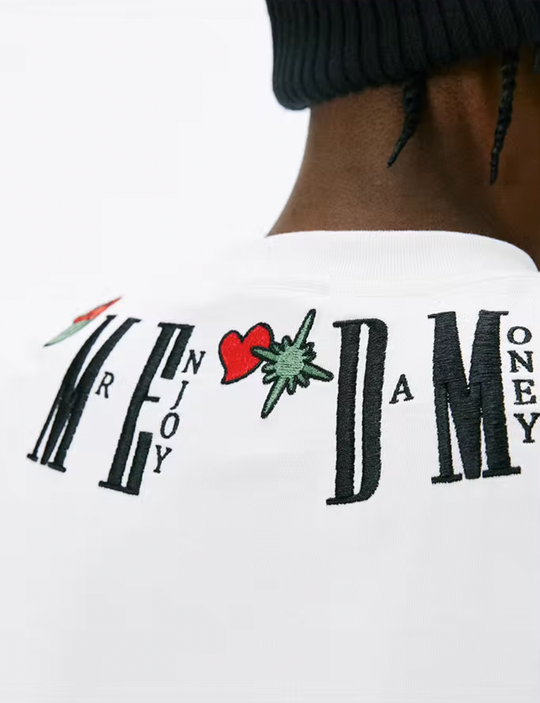 MEDM Embroidery Neck Logo Tee