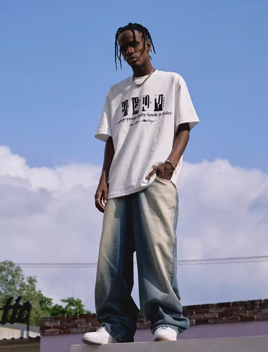 MEDM Semi Convex Embroidery Tee