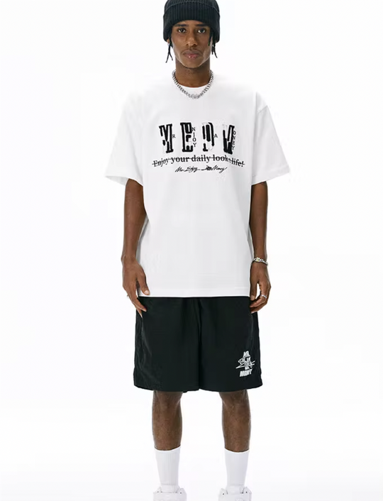 MEDM Semi Convex Embroidery Tee