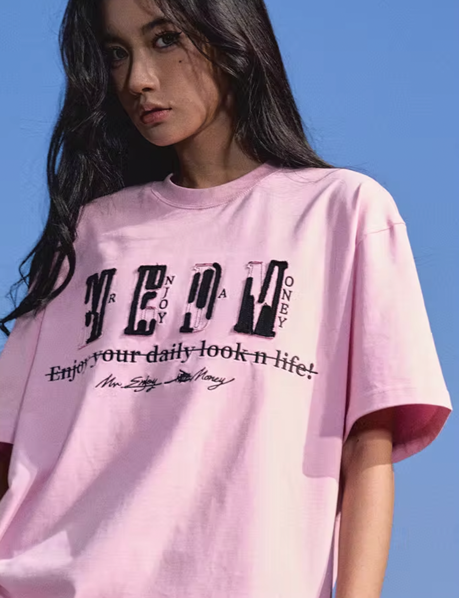 MEDM Semi Convex Embroidery Tee