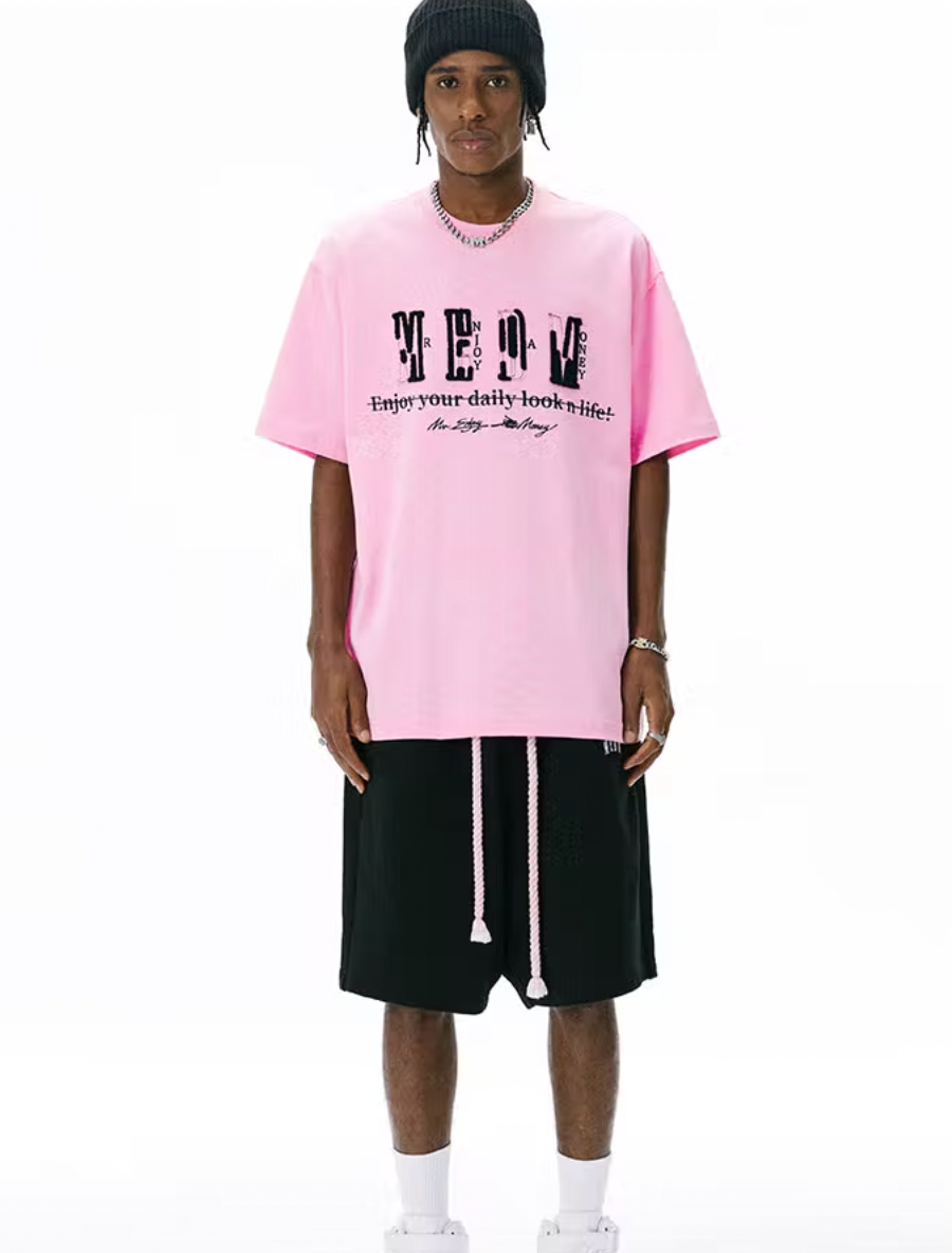 MEDM Semi Convex Embroidery Tee