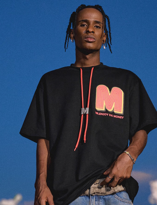 MEDM M Button Drawstring Tee