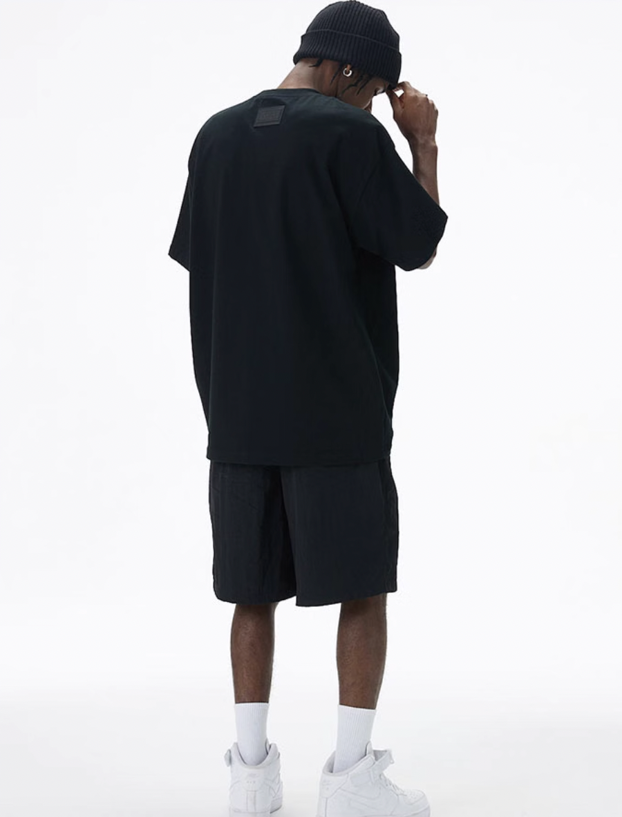 MEDM M Button Drawstring Tee