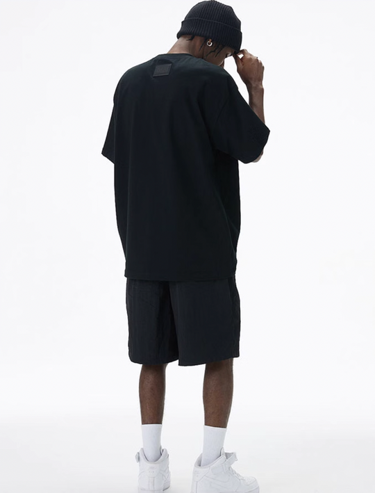 MEDM M Button Drawstring Tee