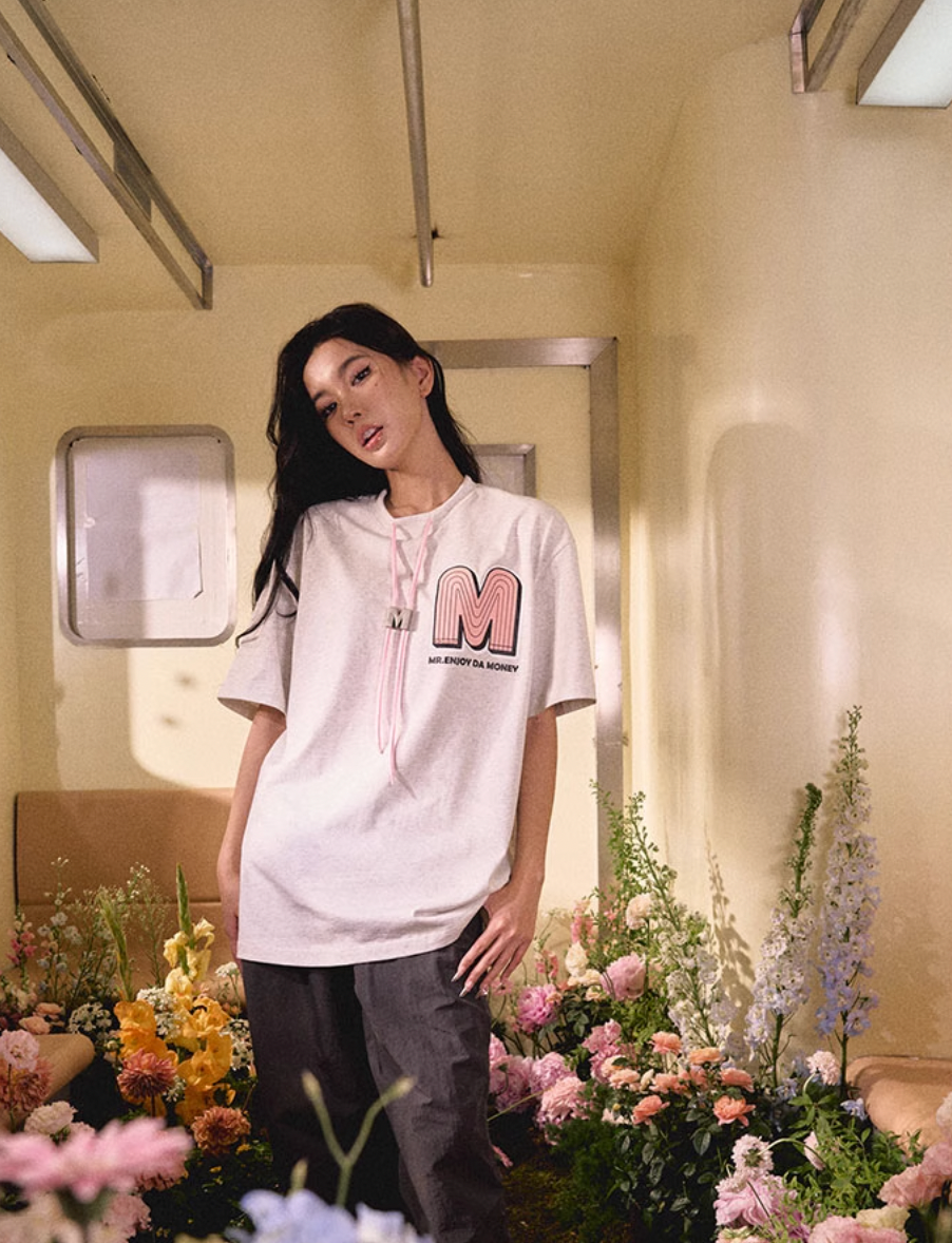 MEDM M Button Drawstring Tee
