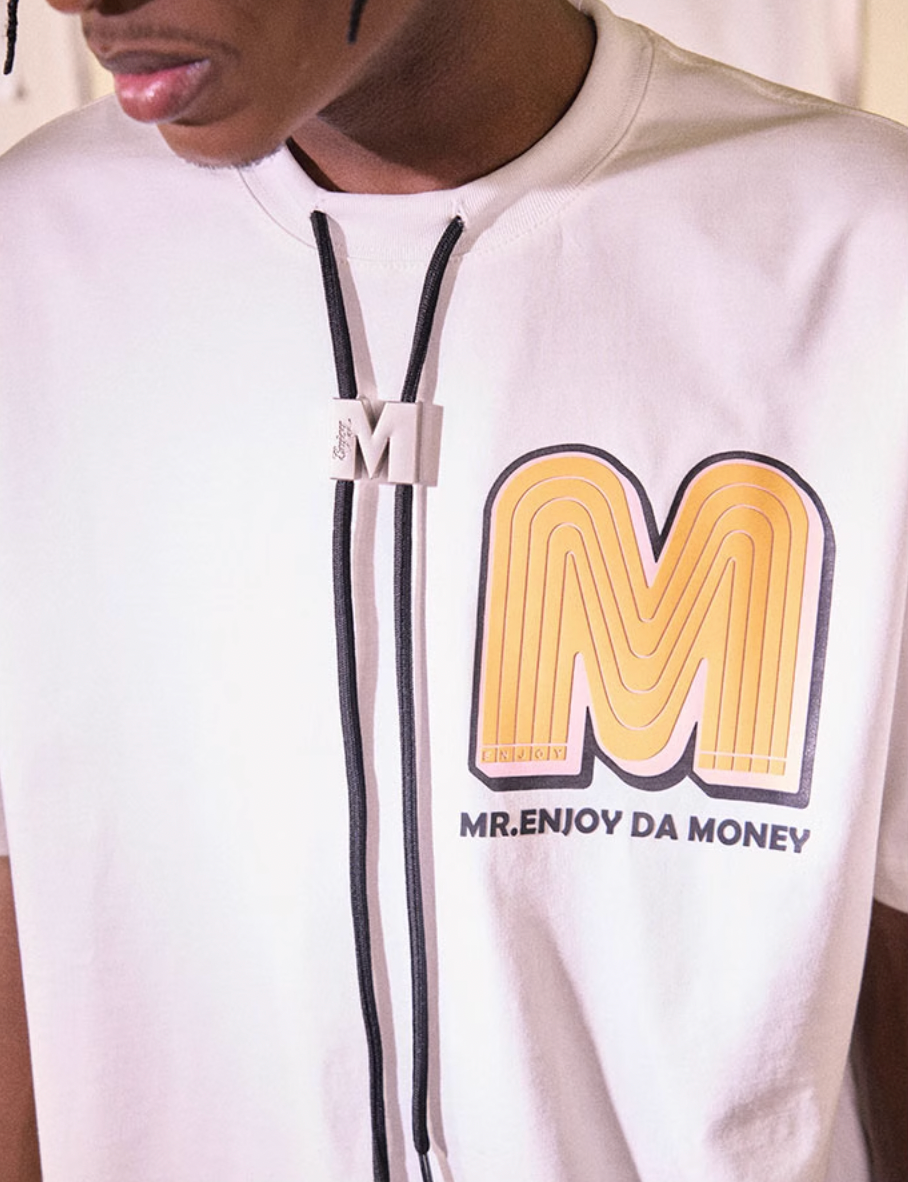 MEDM M Button Drawstring Tee