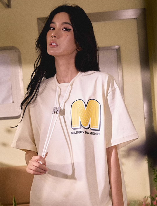 MEDM M Button Drawstring Tee