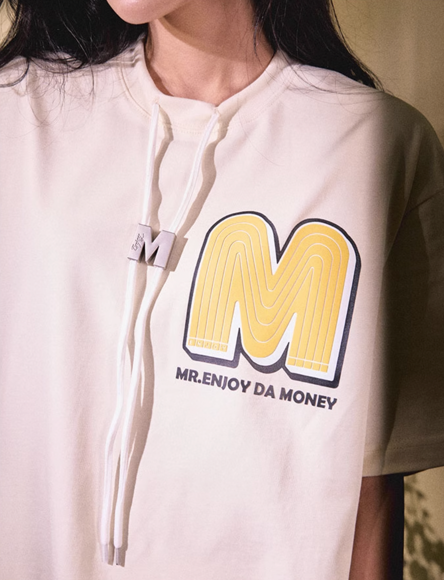 MEDM M Button Drawstring Tee