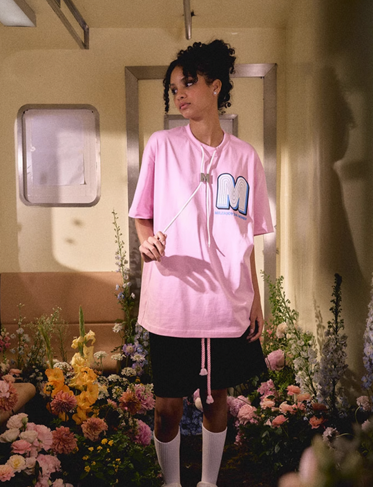 MEDM M Button Drawstring Tee
