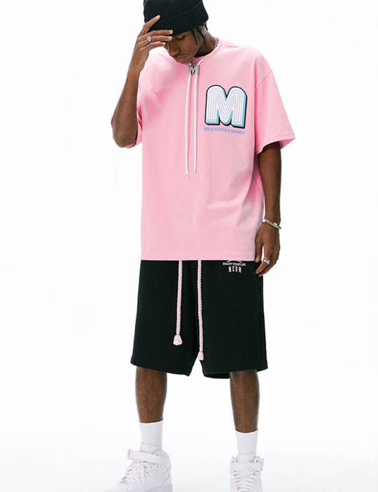MEDM M Button Drawstring Tee