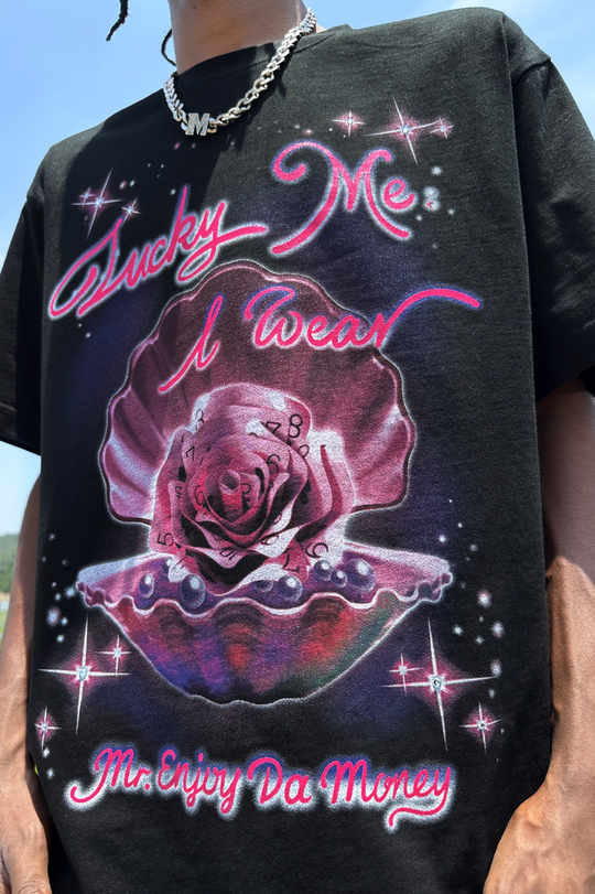 MEDM Pearl Rose Patch Diamond Tee