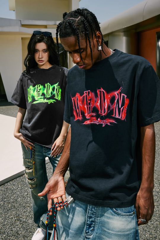 MEDM Oil Letters Logo Printed Tee