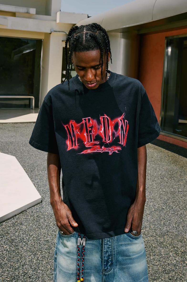 MEDM Oil Letters Logo Printed Tee