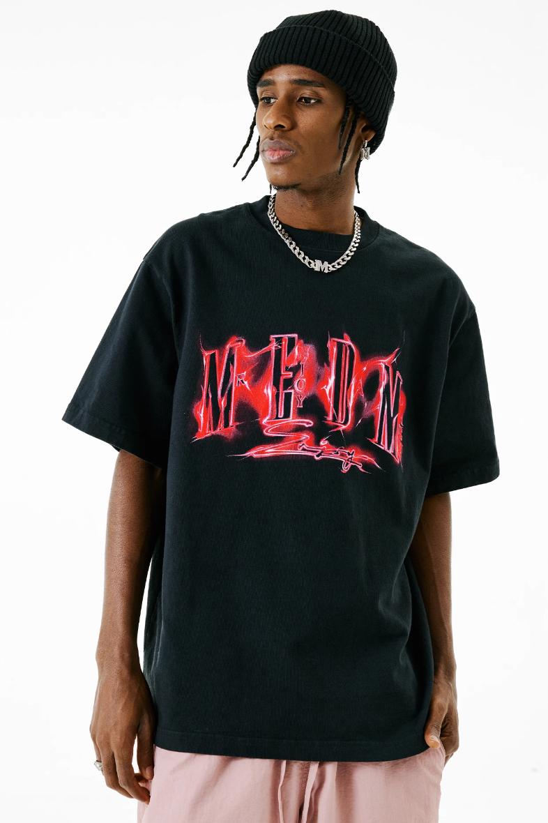MEDM Oil Letters Logo Printed Tee