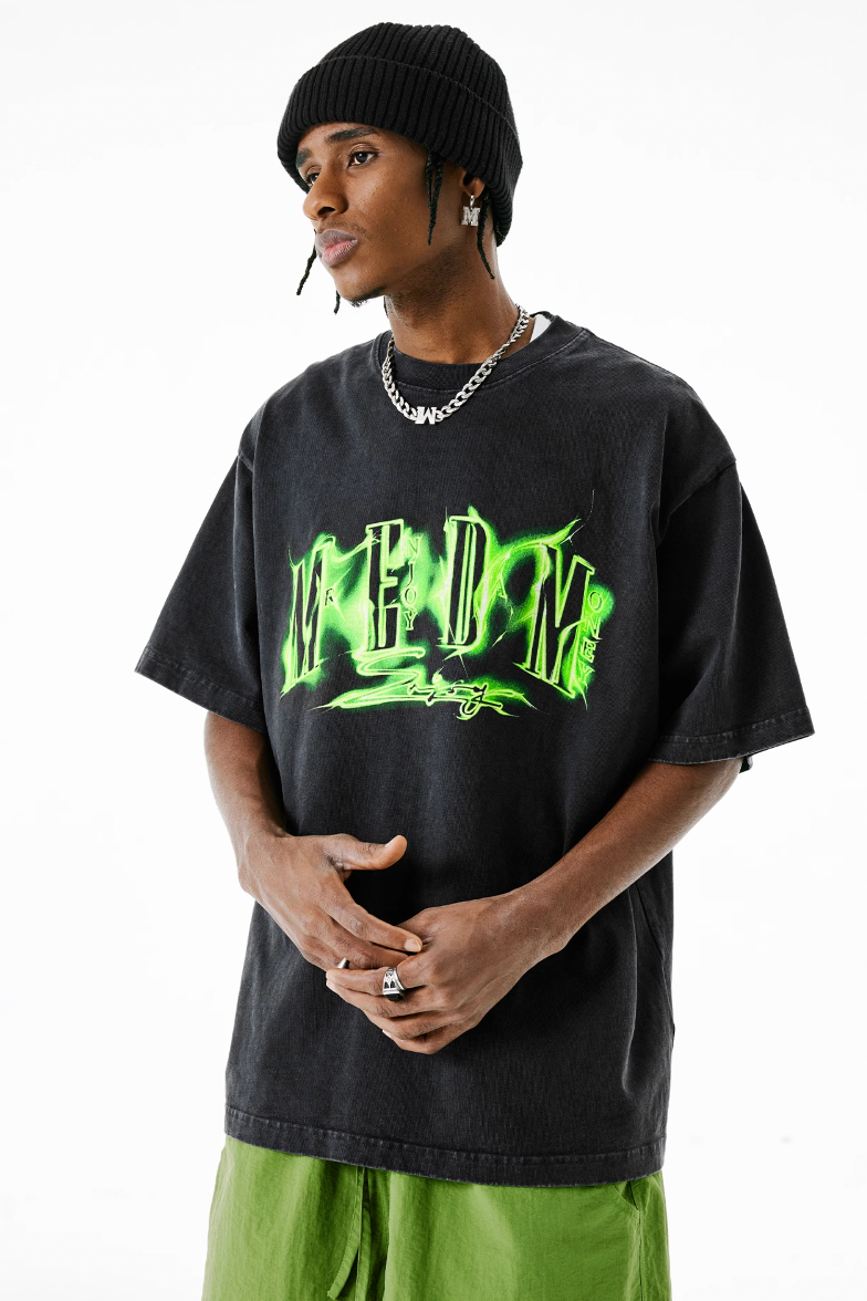 MEDM Oil Letters Logo Printed Tee