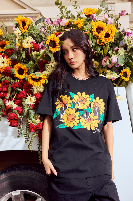 MEDM Sunflower Turtle Print Tee