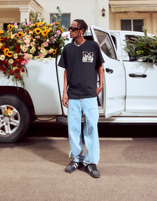 MEDM Floral Logo Tee