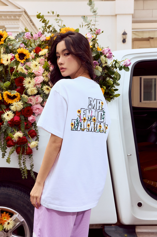 MEDM Floral Logo Tee
