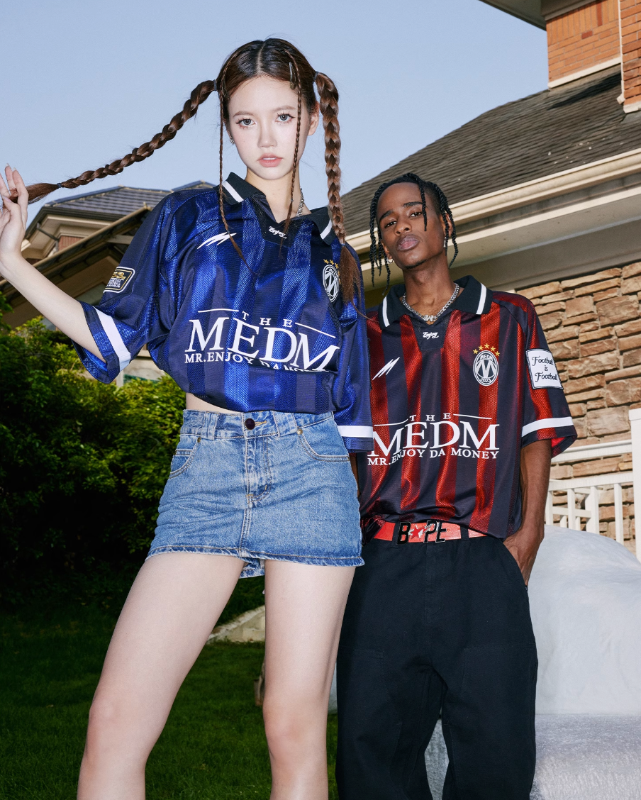 MEDM Vintage Soccer Jersey Polo