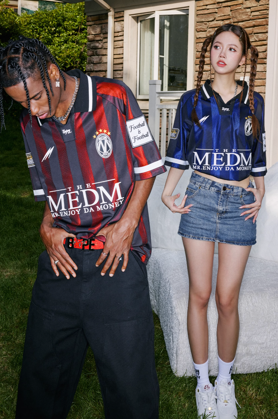 MEDM Vintage Soccer Jersey Polo