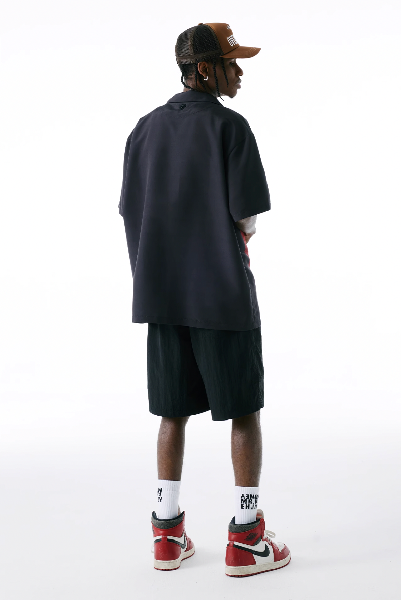 MEDM × WHOOSIS Deep Sea Treasure Shark Short Sleeve Shirt