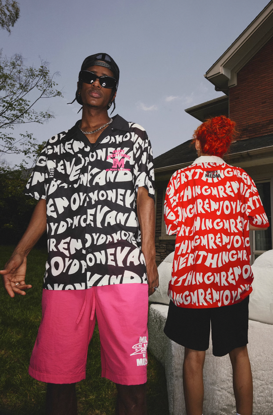 MEDM Full Print Design Short Sleeved Shirt