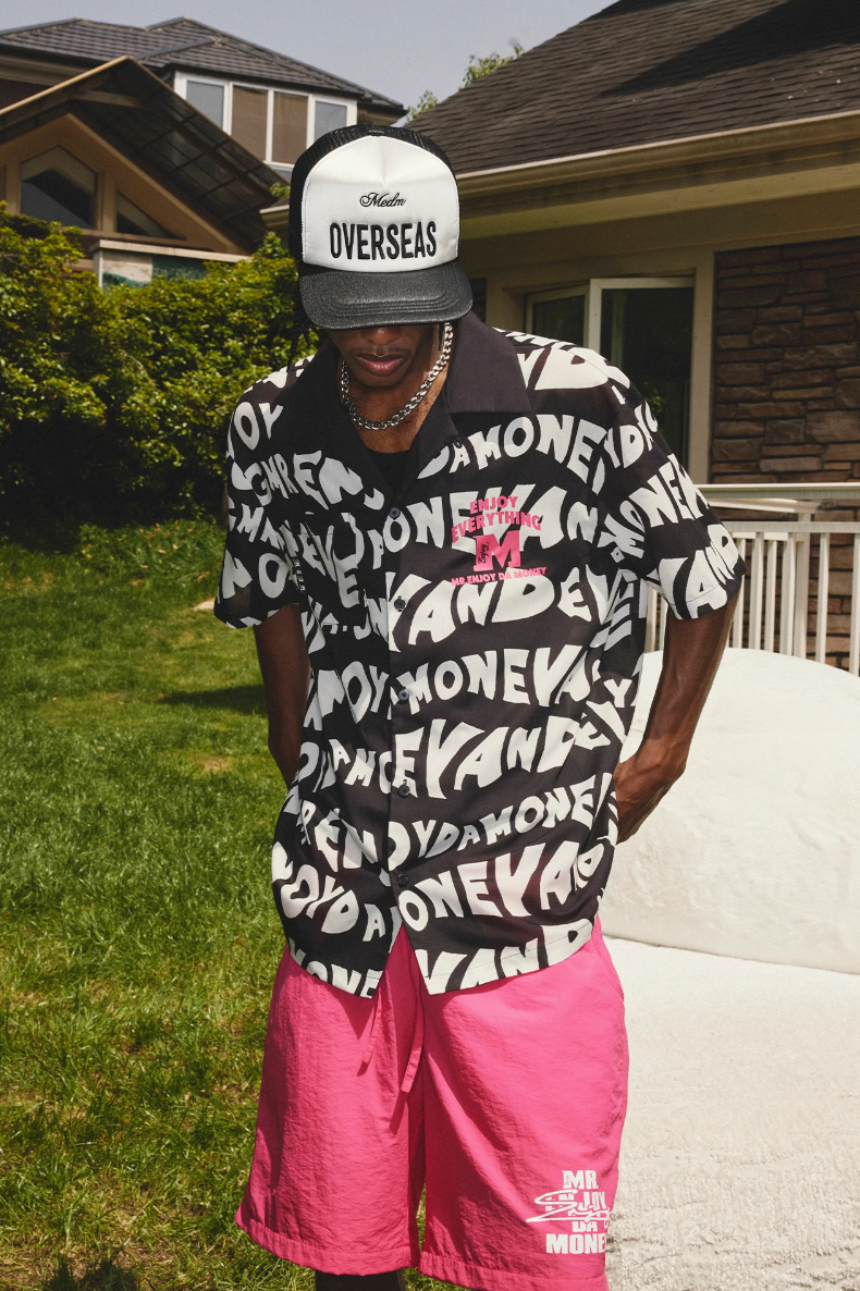 MEDM Full Print Design Short Sleeved Shirt