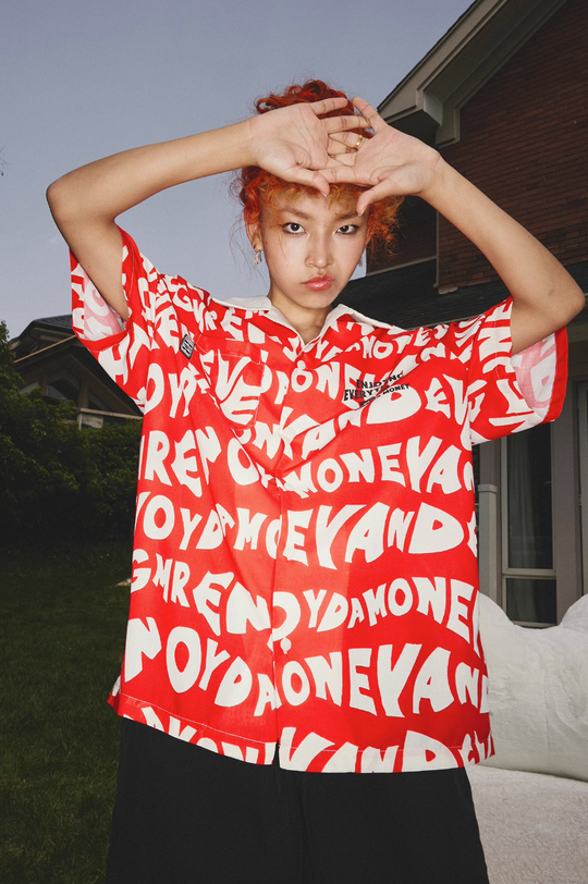 MEDM Full Print Design Short Sleeved Shirt