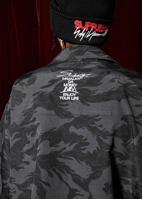 MEDM Nylon Camouflage Full Print Short Sleeved Shirt